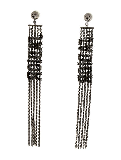 Christian Dior Crystal & Faux Pearl J'Adior Drop Earrings