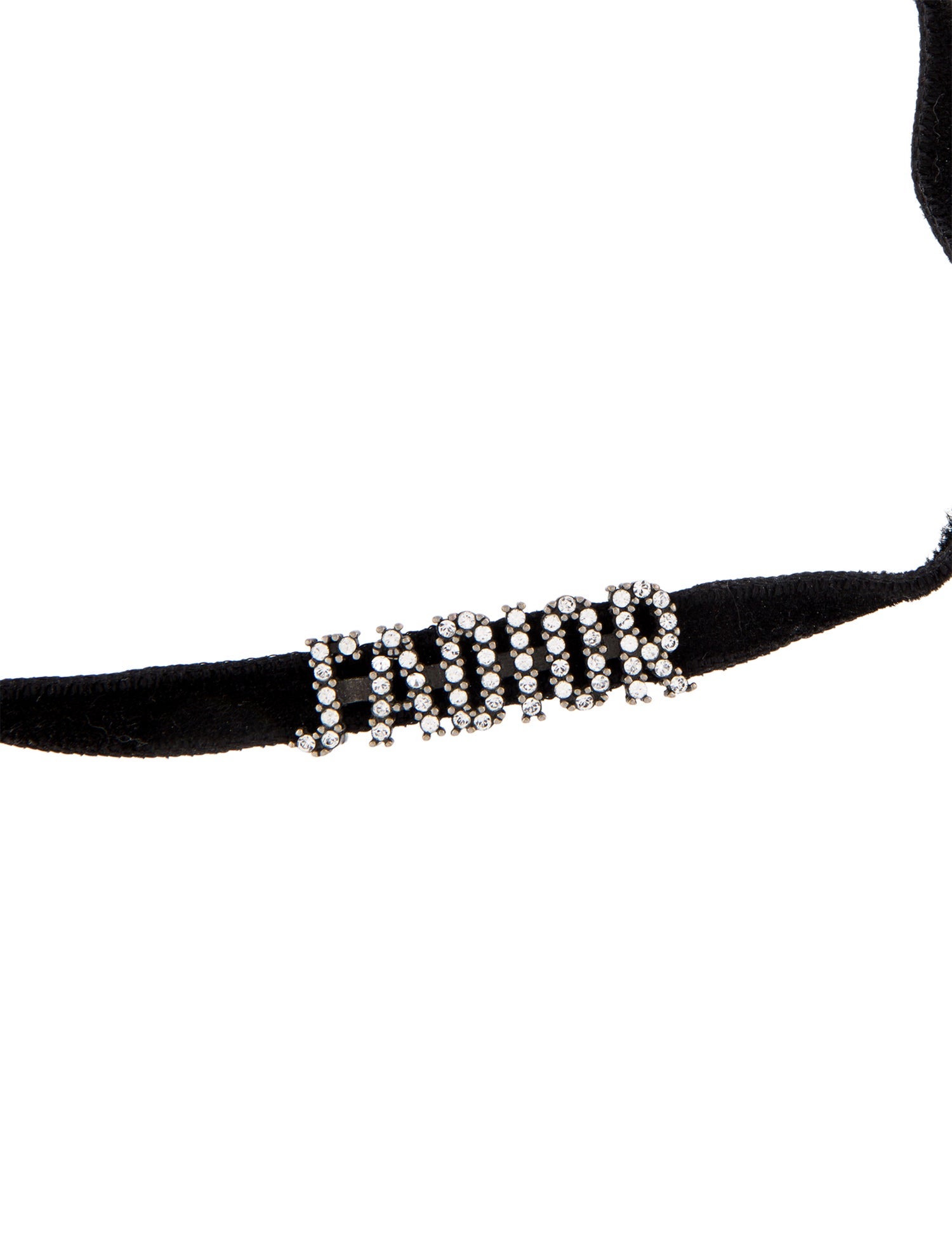 Christian Dior Velvet & Crystal J'ADIOR Choker Necklace