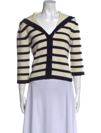 Christian Dior Virgin Wool Striped Sweater