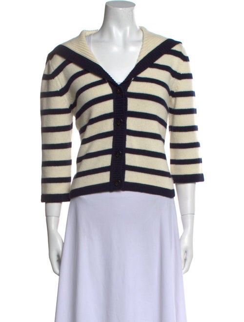 Christian Dior Virgin Wool Striped Sweater