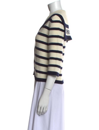 Christian Dior Virgin Wool Striped Sweater