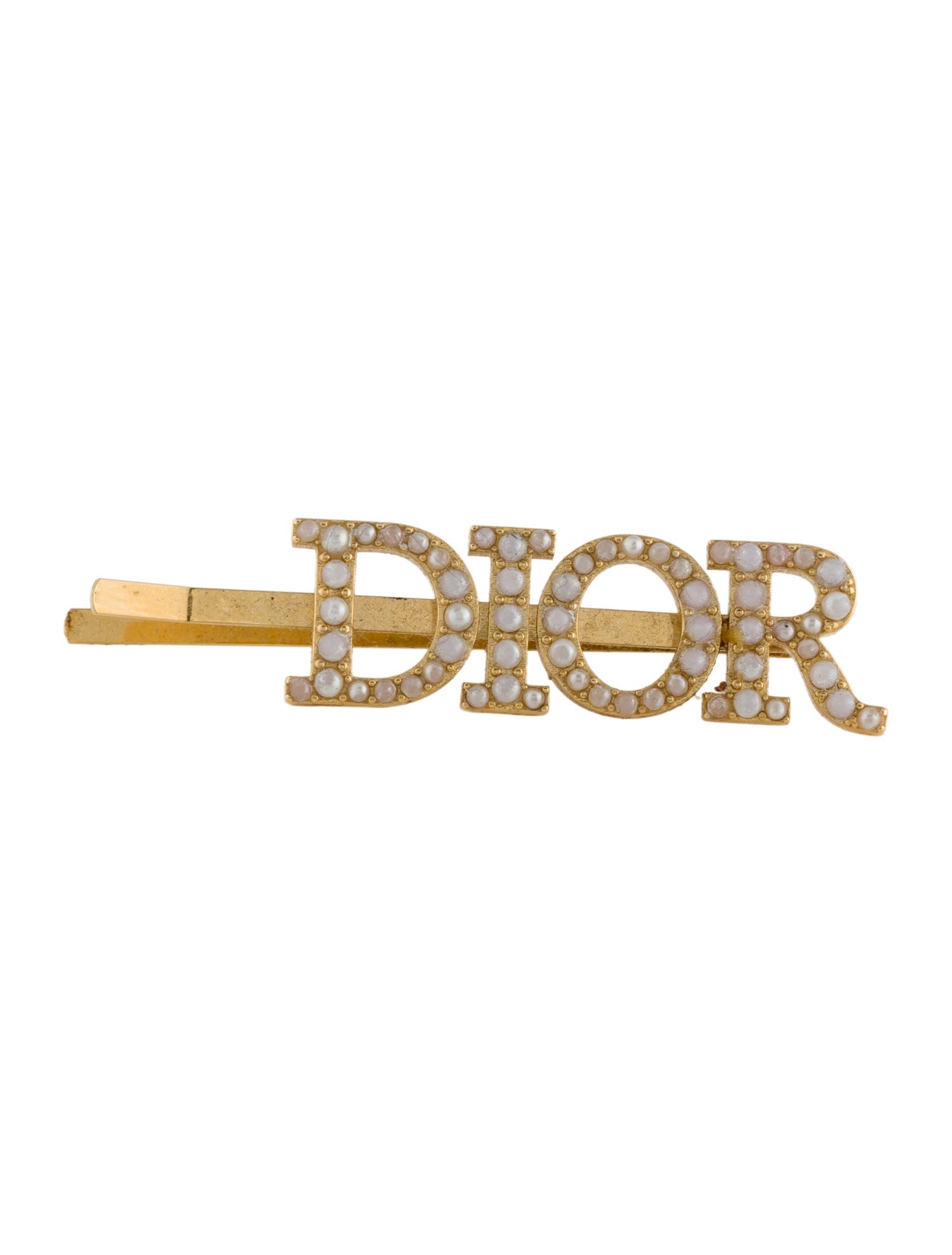 Christian Dior Faux Pearl Hair Barrette