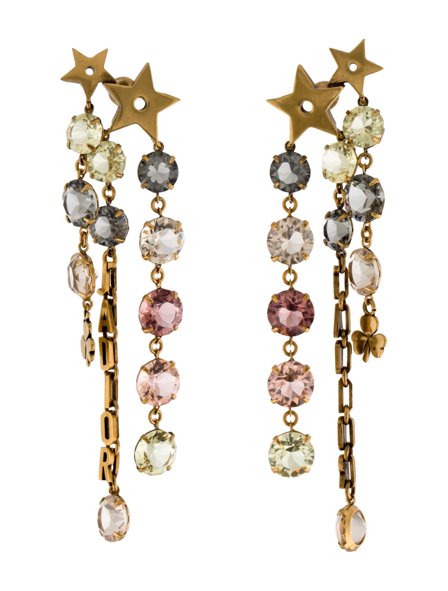 Christian Dior Crystal J'adior Chandelier Earrings