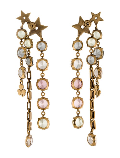 Christian Dior Crystal J'adior Chandelier Earrings