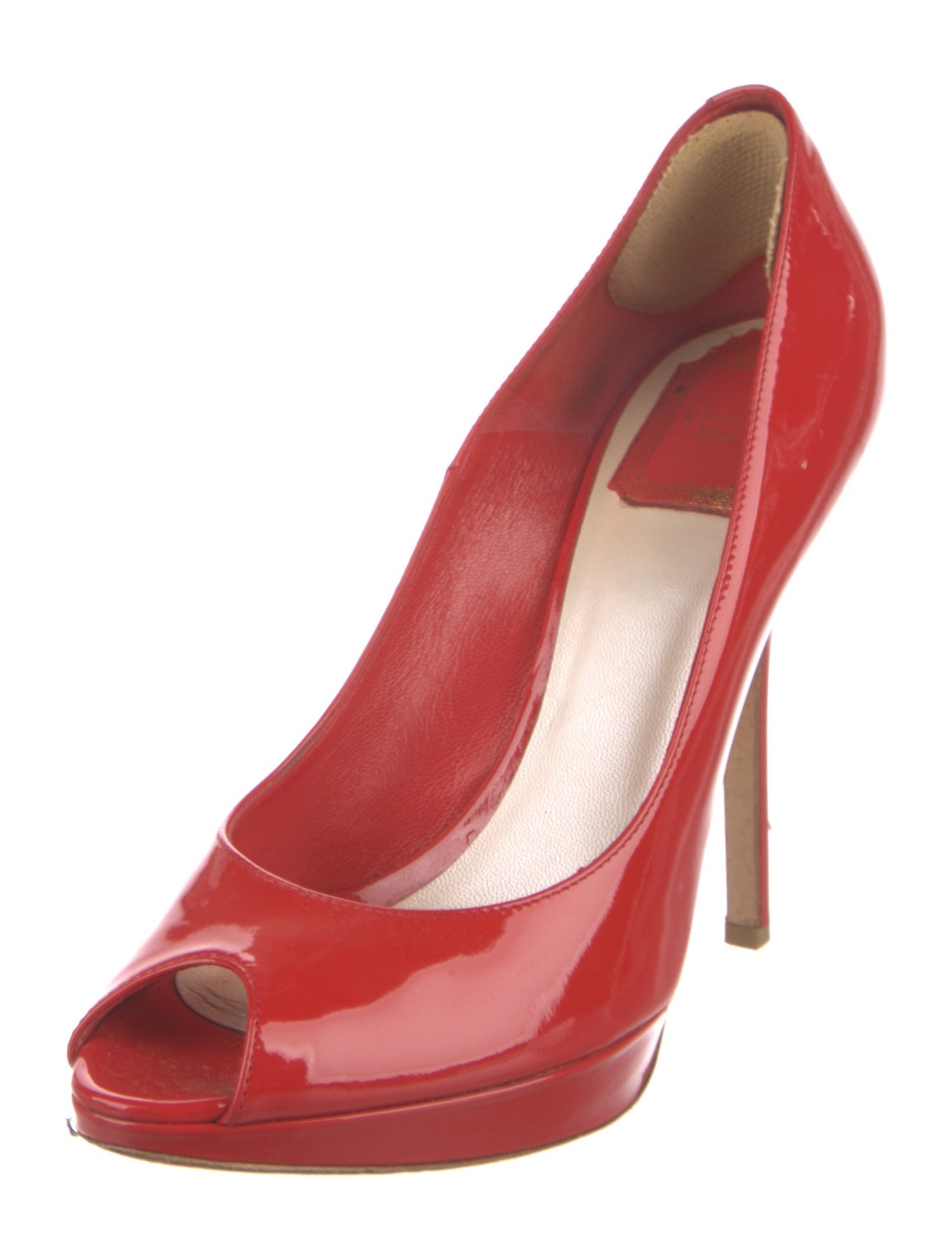 Christian Dior Patent Leather Studded Accents Pumps