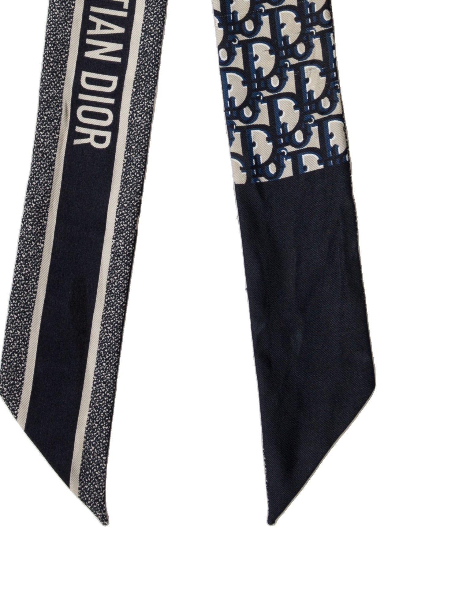 Christian Dior Silk Diorissimo Pattern Bandeau