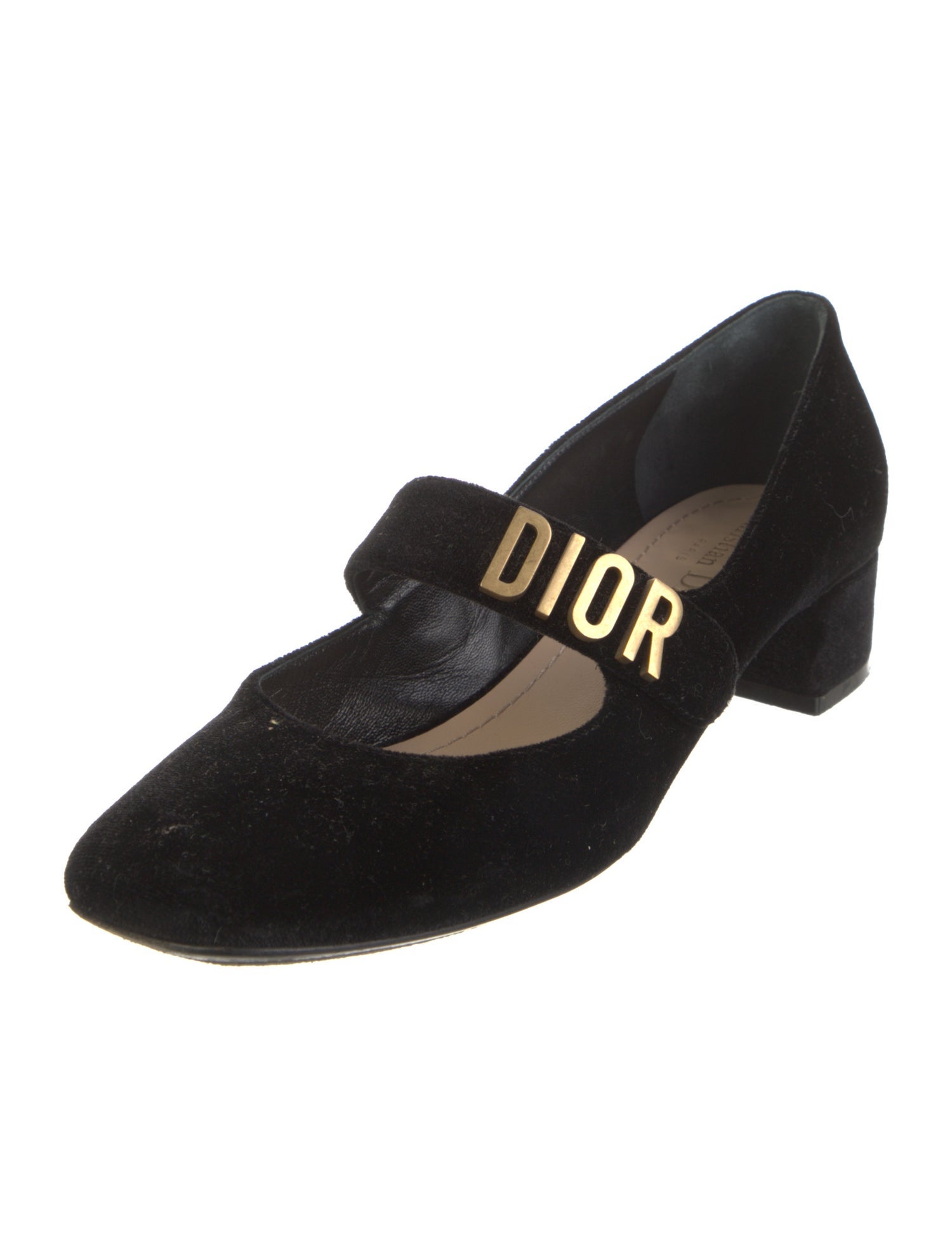 Christian Dior Baby-D Velvet Pumps
