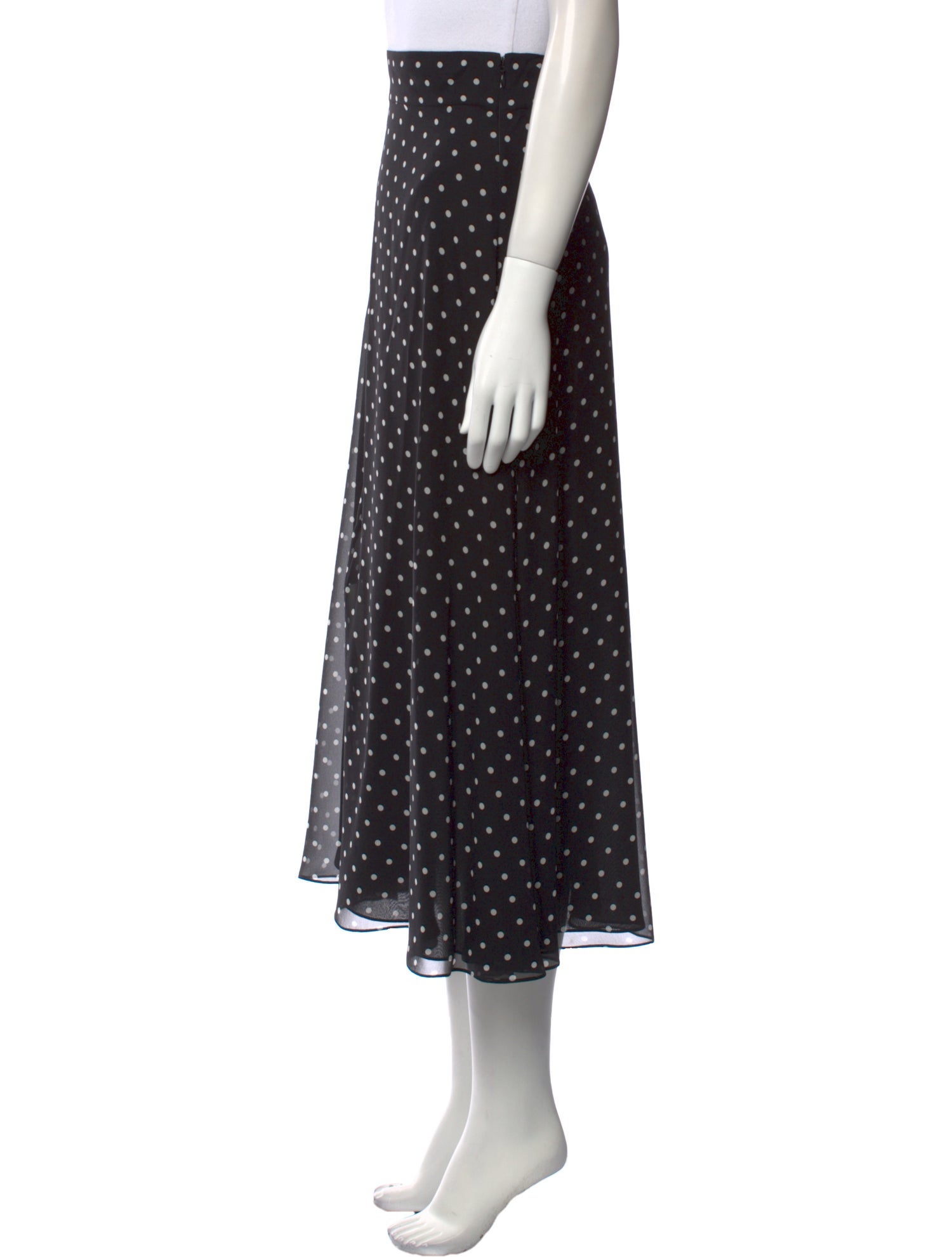 Christian Dior Silk Midi Length Skirt