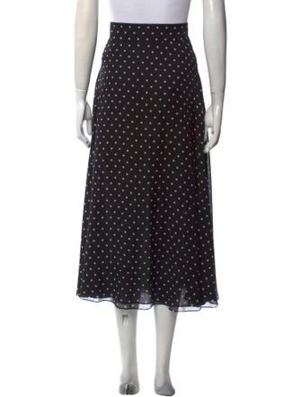 Christian Dior Silk Midi Length Skirt