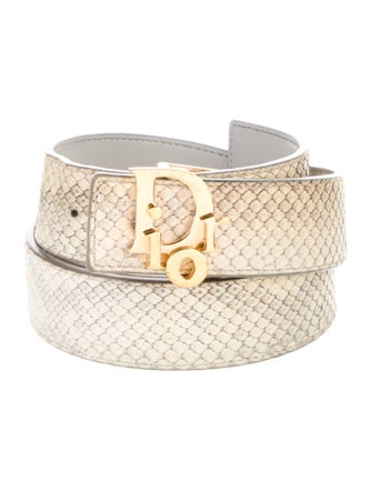 Christian Dior Snakeskin Belt