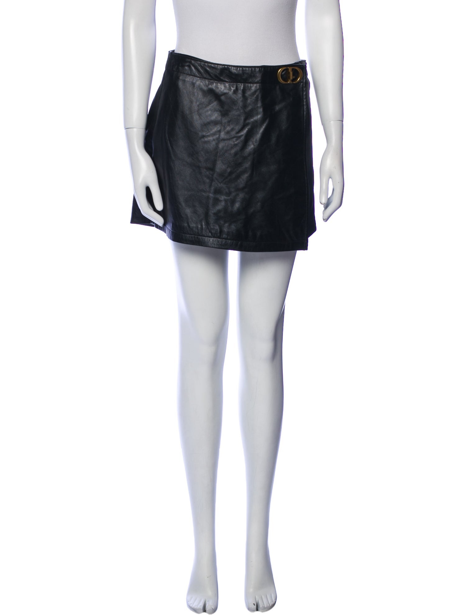 Christian Dior Leather Mini Shorts