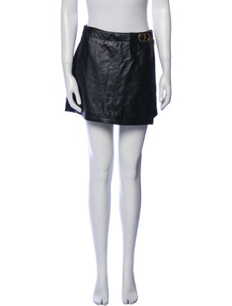 Christian Dior Leather Mini Shorts