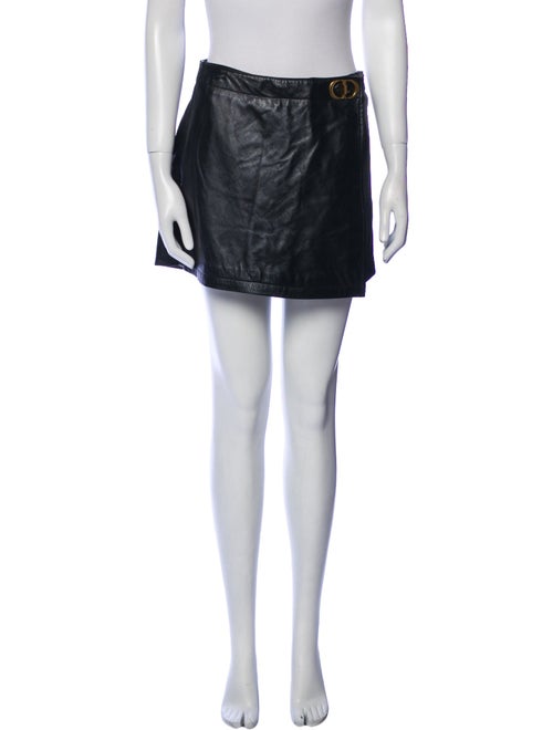 Christian Dior Leather Mini Shorts