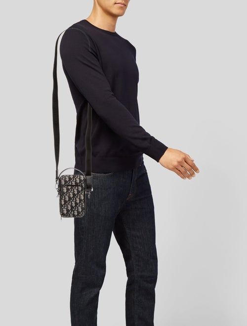 DIOR MEN Oblique Jacquard Micro Rider Pouch