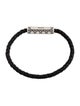 Christian Dior Braided Leather Cannage Wrap Bracelet