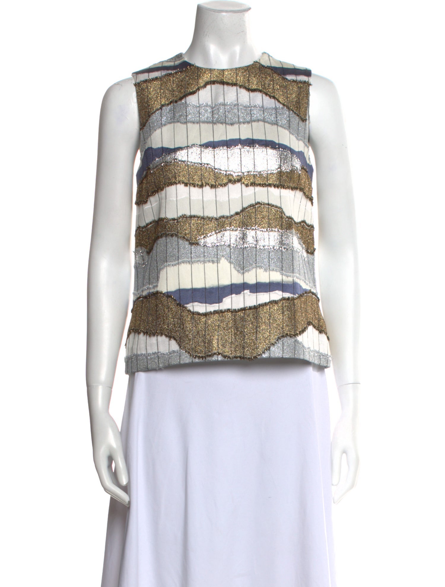 Christian Dior 2016 Striped Crop Top