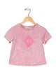 Christian Dior Toddler Girls' Embroidered Short Sleeve T-shirt