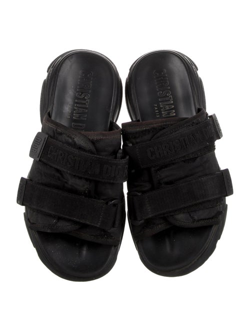 Christian Dior Nylon Grosgrain Trim Slides