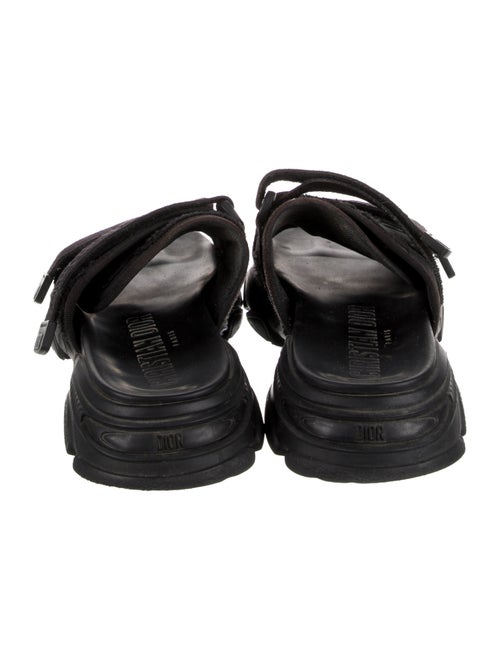 Christian Dior Nylon Grosgrain Trim Slides