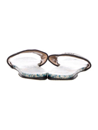 Christian Dior Canvas Printed Slides