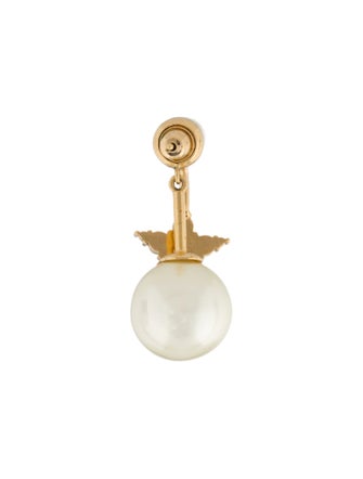 Christian Dior Crystal & Faux Pearl My ABCDior Tribales Single Earring