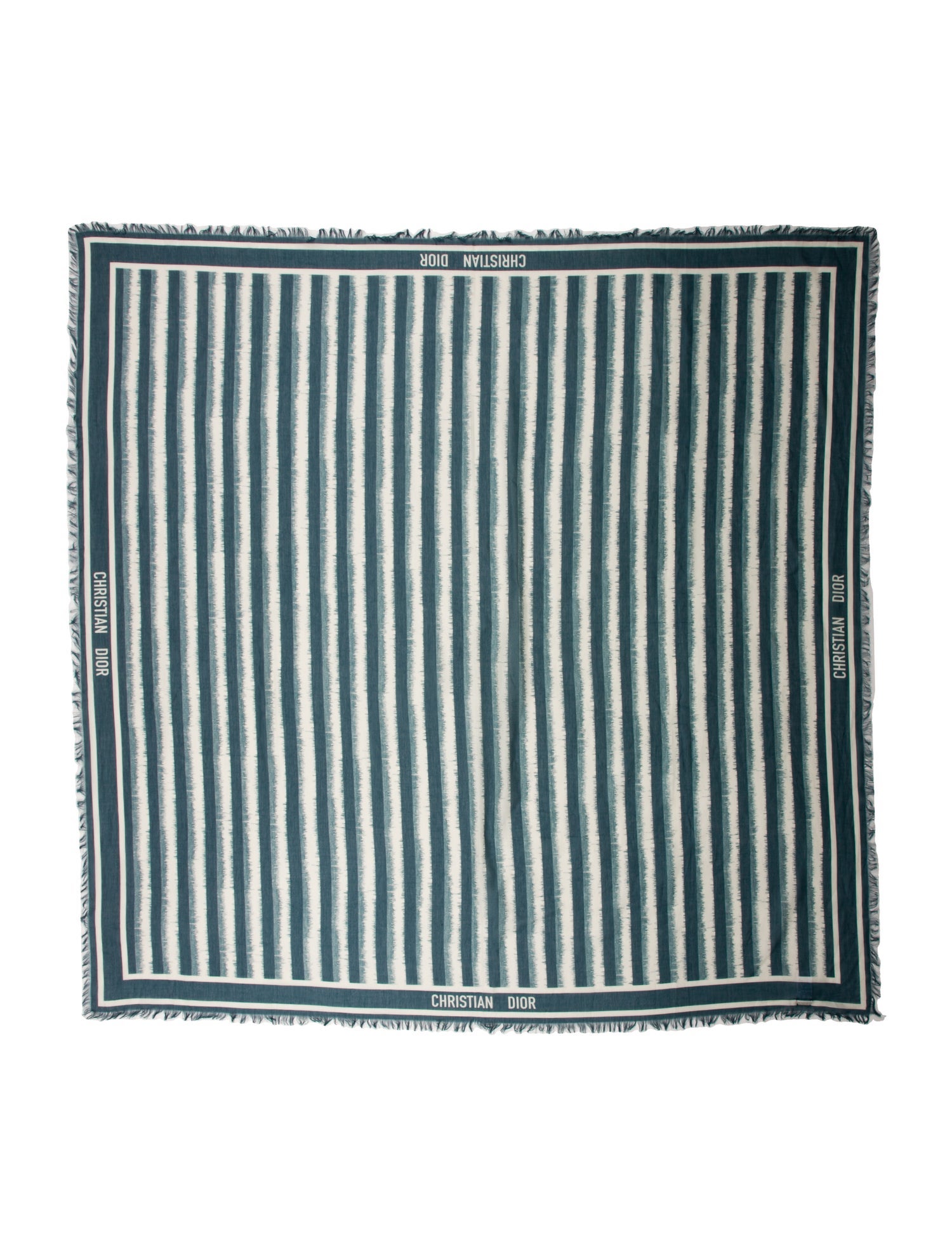 Christian Dior Striped Scarf