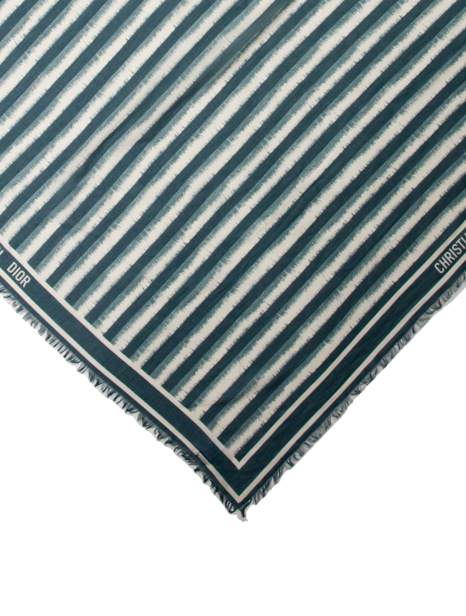 Christian Dior Striped Scarf