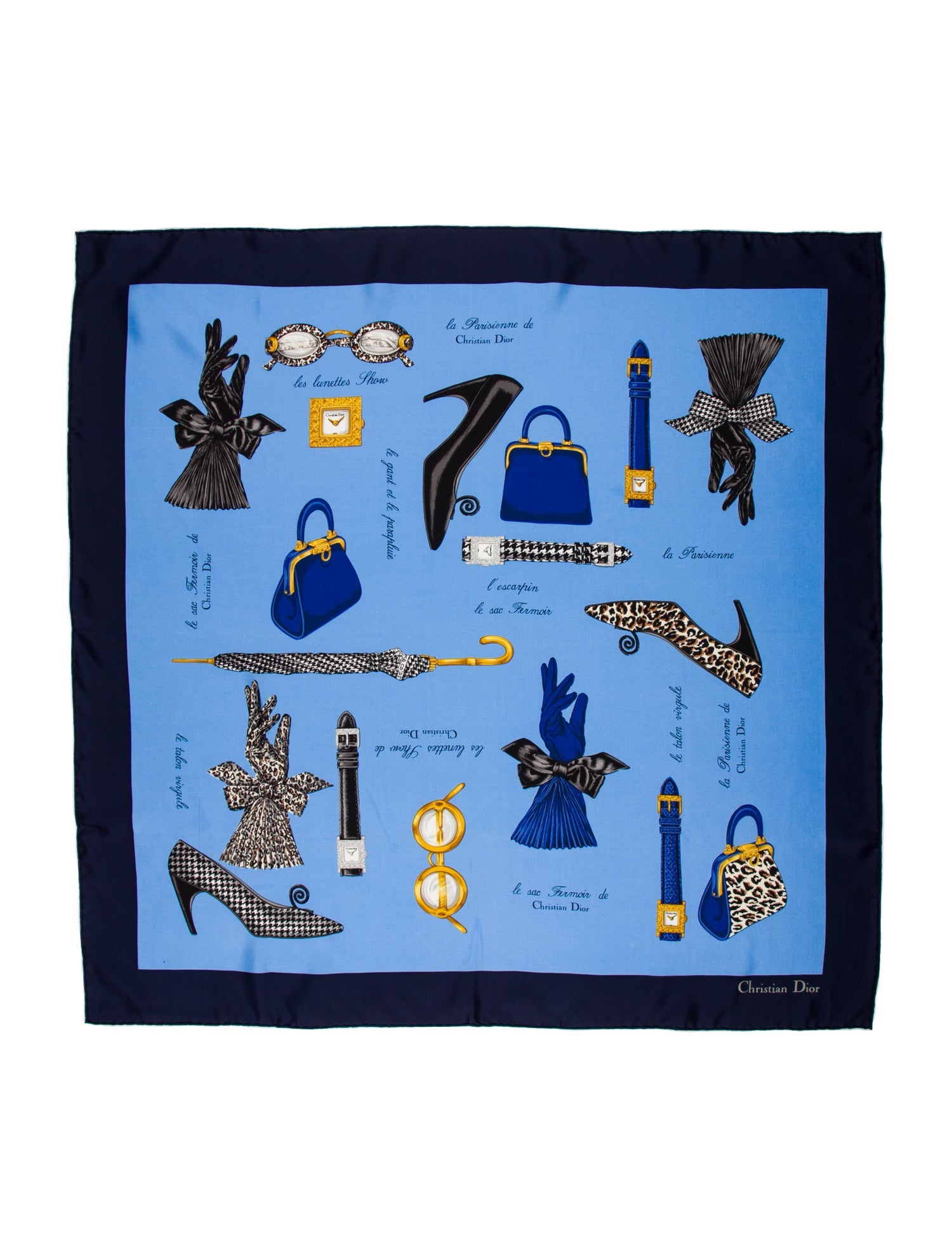 Christian Dior Silk Printed Scarf