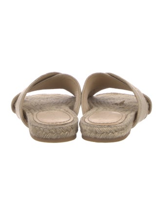 Christian Dior Embroidered Accent Espadrilles