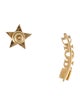 Christian Dior Crystal Star Mismatch Stud & Ear Climber Earrings