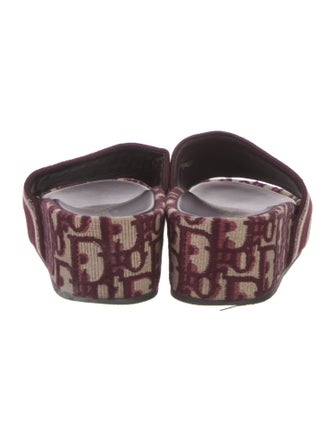 Christian Dior Oblique D-Way Platform Sandals Diorissimo Pattern Slides