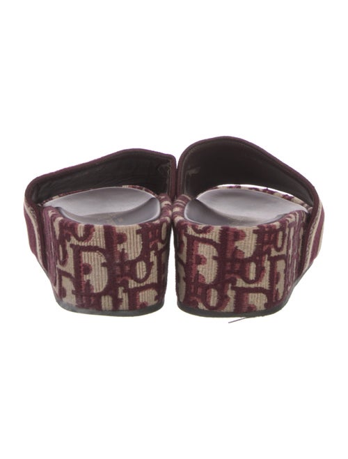 Christian Dior Oblique D-Way Platform Sandals Diorissimo Pattern Slides