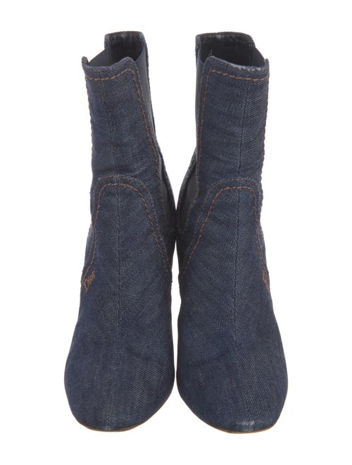 Christian Dior Denim Chelsea Boots