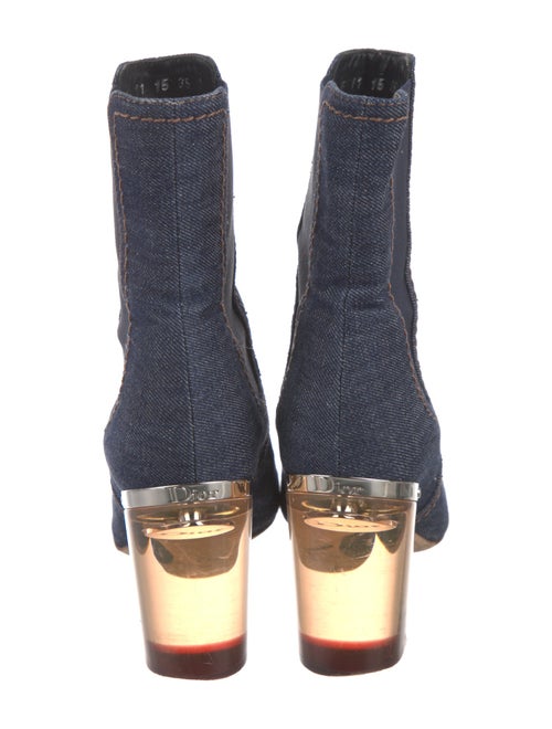 Christian Dior Denim Chelsea Boots