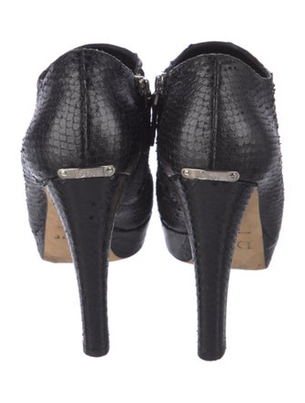 Christian Dior Snakeskin Animal Print Boots