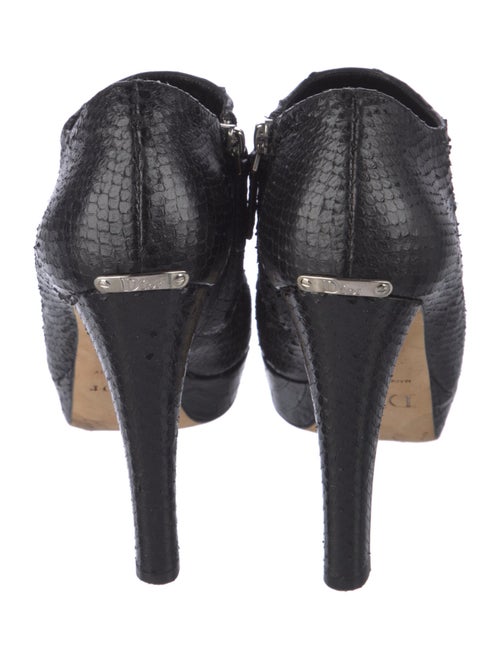 Christian Dior Snakeskin Animal Print Boots