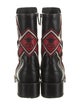 Christian Dior Leather Printed Moto Boots