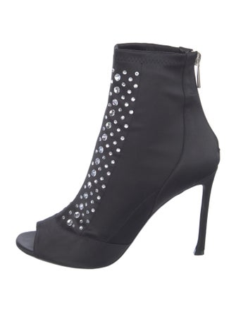 Christian Dior Satin Crystal Embellishments Pumps