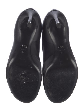 Christian Dior Satin Crystal Embellishments Pumps