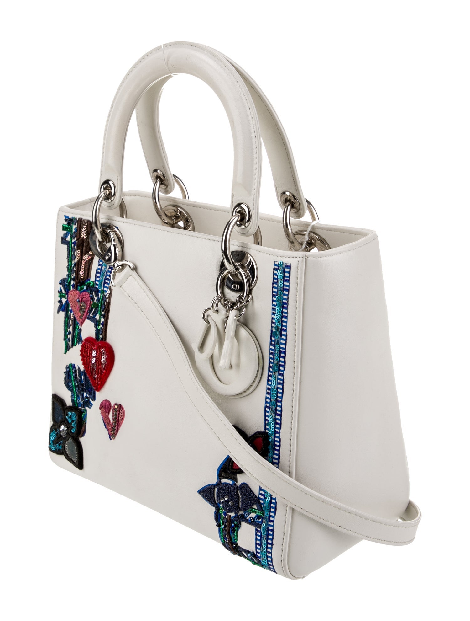 Christian Dior Leather Top Handle Bag Medium