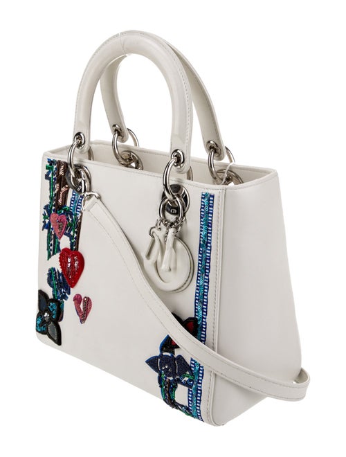 Christian Dior Leather Top Handle Bag Medium