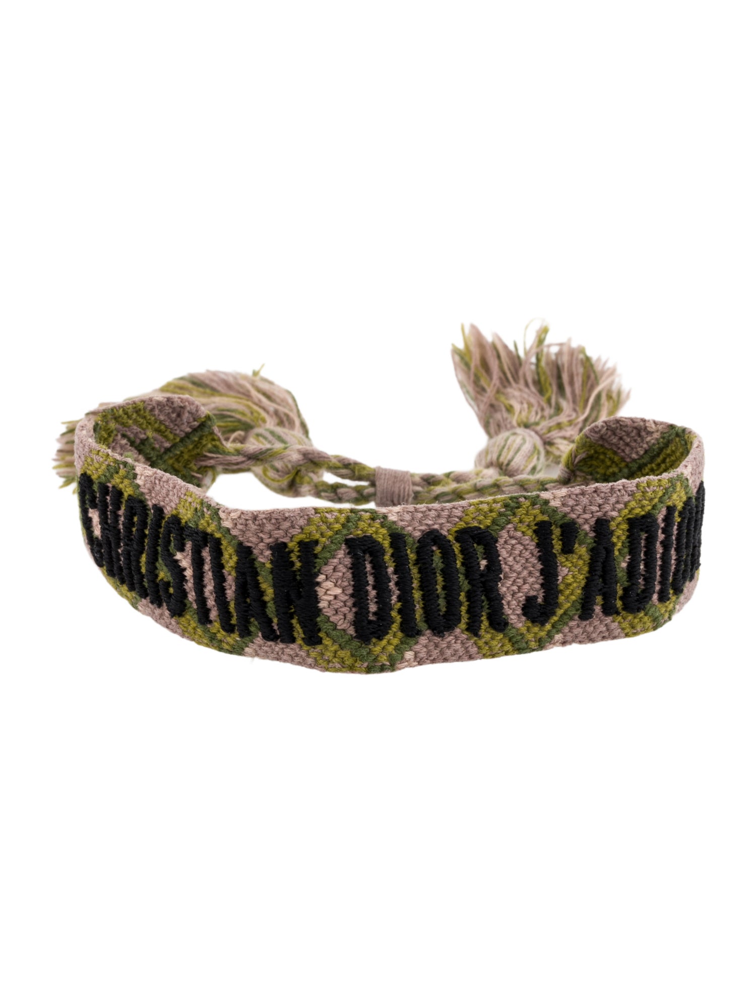 Christian Dior Cotton Threaded J'Adior Friendship Bracelet