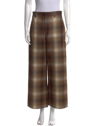 Christian Dior Virgin Wool Wide Leg Pants