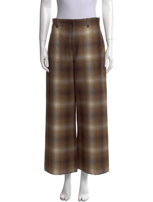 Christian Dior Virgin Wool Wide Leg Pants