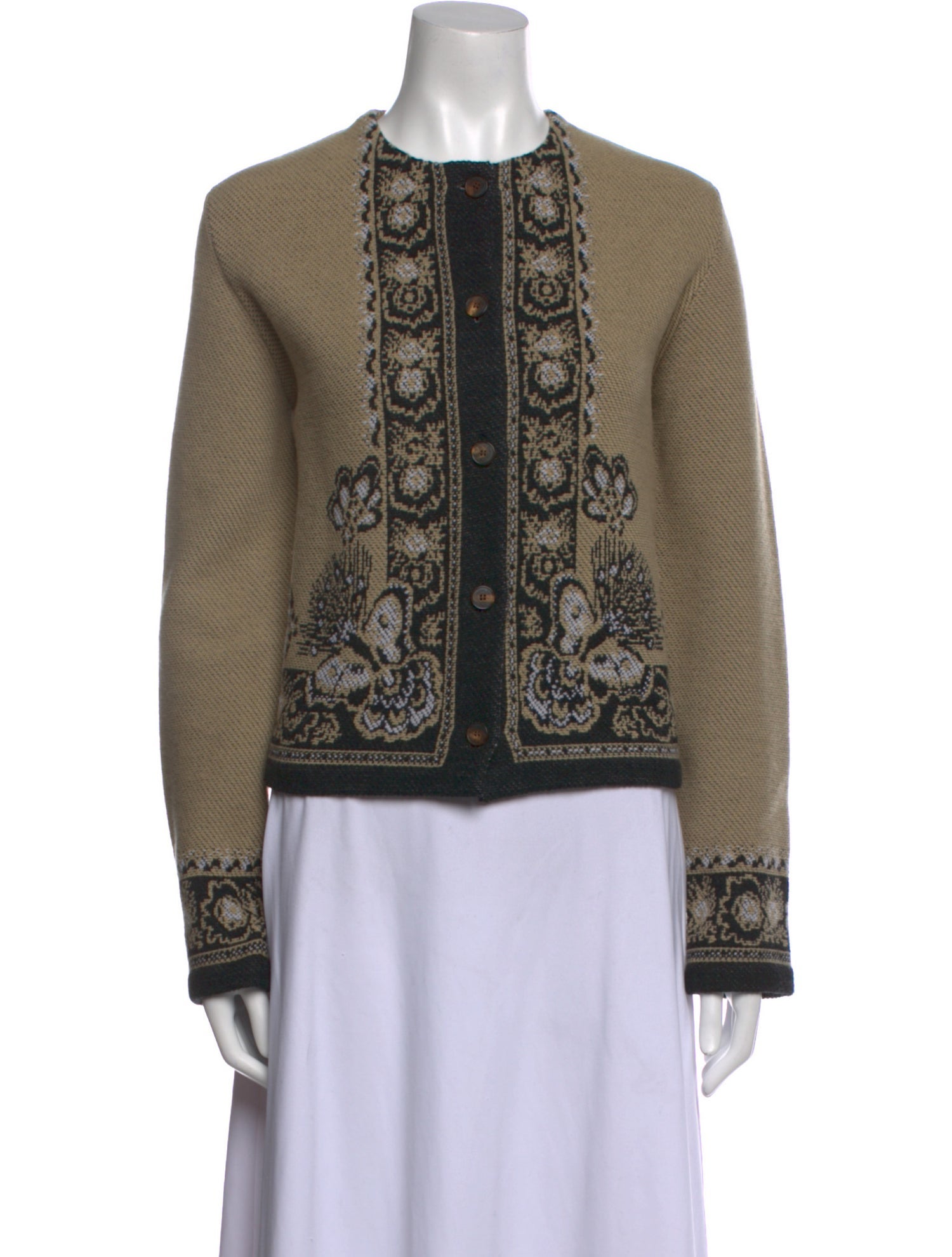 Christian Dior Virgin Wool Graphic Print Sweater w/ Tags