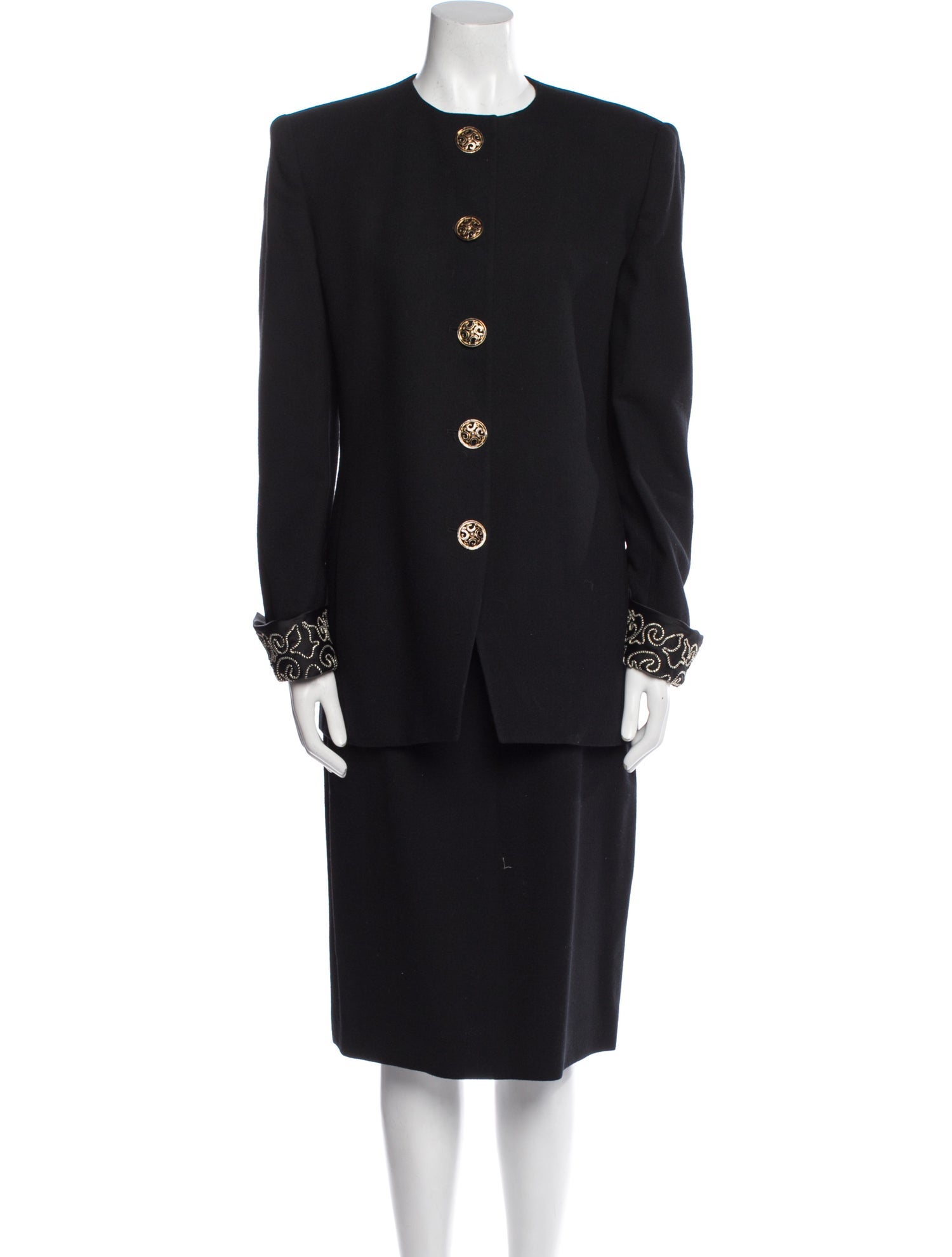 Christian Dior Vintage Wool Skirt Set