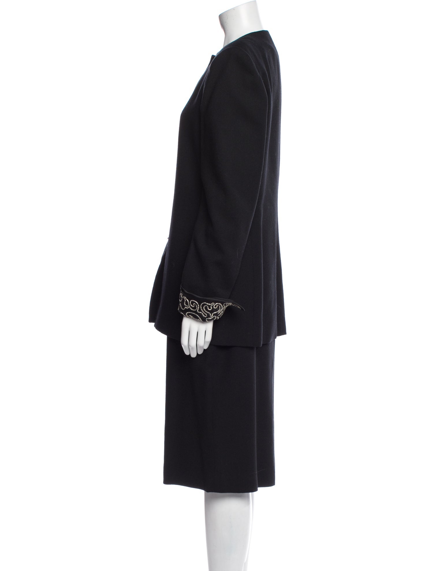 Christian Dior Vintage Wool Skirt Set