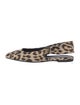 Christian Dior Animal Print Slingback Flats