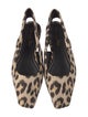 Christian Dior Animal Print Slingback Flats