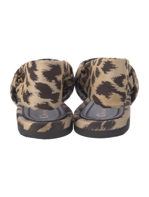 Christian Dior Animal Print Slingback Flats